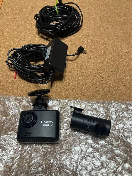 ユピテル ドライブレコーダー Y-115 前後2カメラ GPS Gセンサー fullHD 2カメラ 電源ケーブル リアカメラ配線