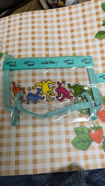 Keith Haring コラボ ビニールポーチ クリア 未使用品