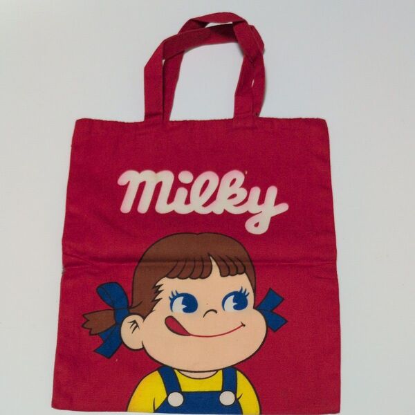 当時物 レッスンバッグ トートバッグ ミルキー ペコちゃん