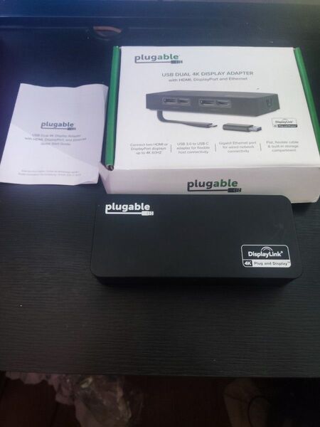 plugable USB Dual 4K Display Adapter 【Display Link】