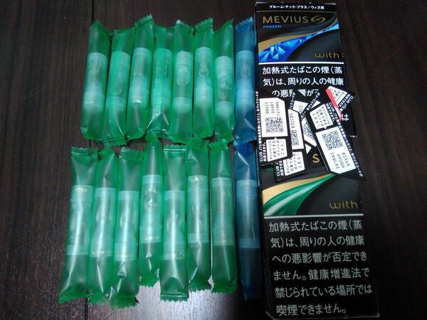 プルームテックプラス ウィズ用未使用カートリッジ16個セット ミント メンソール