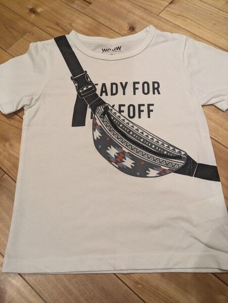 グローバルワークキッズ Tシャツ 120cm ホワイト系