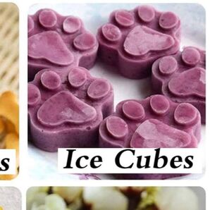 可愛い!!目立つ!アイスや製菓 チョコ作りに シリコン にくきゅう型 犬 猫 足形 足型 新品未使用