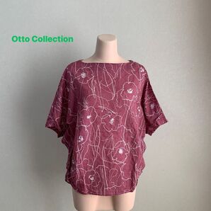Otto Collection 麻20% プルオーバーブラウス M