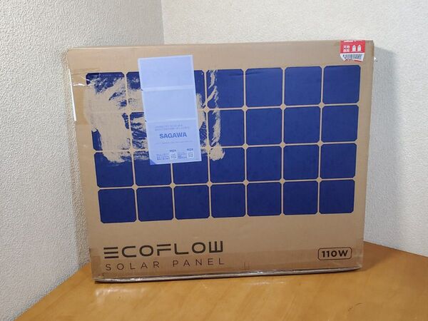 未使用 EcoFlow 110W ソーラーパネル 太陽光発電 エコフロー ポータブル電源 折り畳み 防災