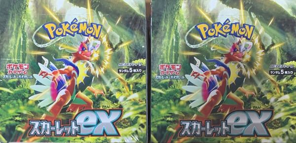 【シュリンクあり】 ポケモンカードゲーム スカーレット&バイオレット 拡張パック スカーレットex 2BOX