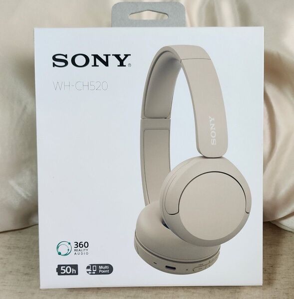 SONY WH-CH520 ワイヤレスヘッドホン ベージュ