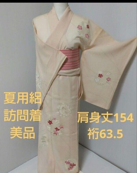 2729 正絹絽訪問着 美品