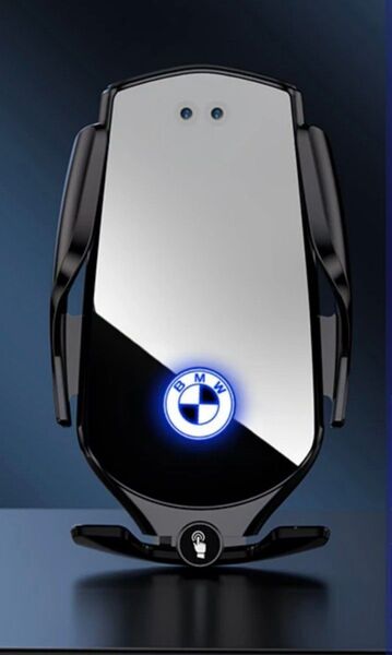 BMW車用 車載ワイヤレス充電器 LED付 スマホホルダー 車用
