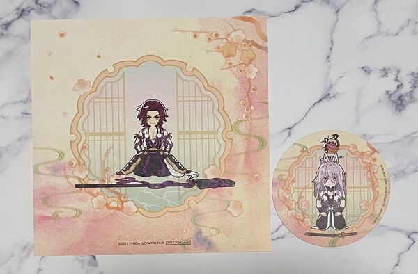 刀剣乱舞 アニメイトカフェ 顕現シート コースター 村正