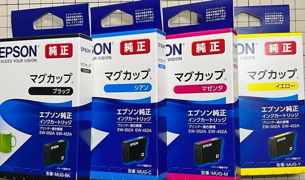 エプソン純正インクカートリッジ マグカップ 4色セット MUG-4CL