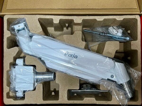 Pixio PS2S White モニターアーム 白 シングル 17-49インチ対応 耐荷重2-18kg ホワイト
