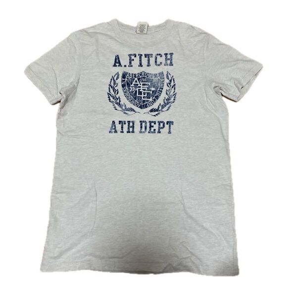 ABERCROMBIE & FITCH Tシャツ ライトグレー メンズ 中古