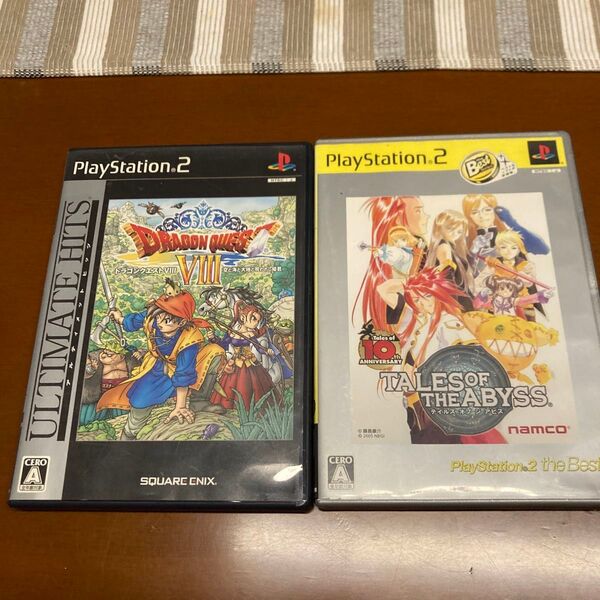 【PS2】ドラゴンクエスト8/テイルズオブジアビス 2本セット