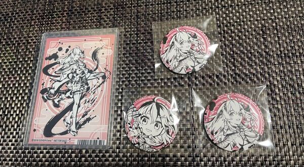 ホロライブ キャラバッジコレクション 「A 等身 Bミニキャラ墨彩の宴ver」さくらみこ缶バッジ+アニメイト 特典ブロマイド