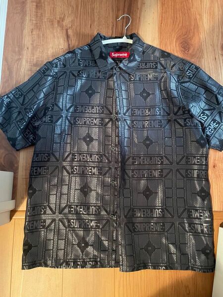 supreme TRAY JACQUARD S/S SHIRT Mサイズ