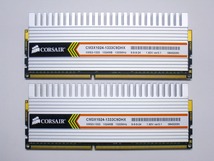 【中古】Corsairg PC3-10600 DDR3-1333 1GB×2枚 合計2GB CM3X1024-1333C9DHX_画像2