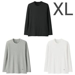 【XL・白未使用】 ユニクロ アレキサンダーワン ヒートテック リブクルーネック