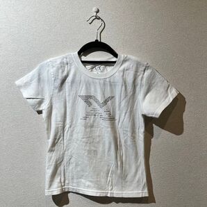 A|X Armani Exchange Tシャツ ホワイト Mサイズ ラインストーンロゴ レディース