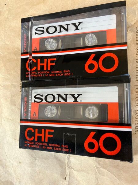 SONY カセットテープ CHF60 包装一部破れ 未使用品 昭和レトロ2本