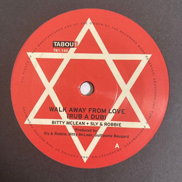 Bitty Mclean / Walk Away From Love 新品未使用 7インチ レコード