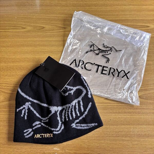 【アークテリクス】【新品】【オシャレ】 Arc’teryx ビーニー ニット帽 ブラック キャップ 男女兼用