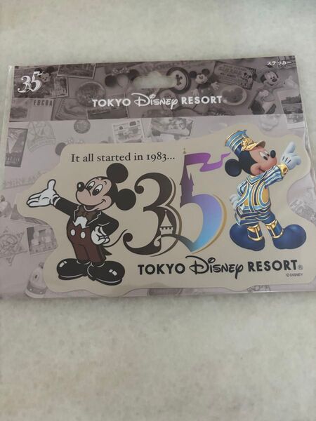 TDL ディズニーランド 35周年 ステッカー
