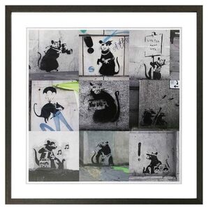 バンクシー ラット 絵画 ネズミ ストリートアート
