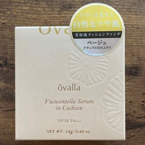 ovalla フコセンテラセラムインクッション ベージュ 本体、ケース 14g ファンデーション 日焼け止め 化粧直し 持ち歩き