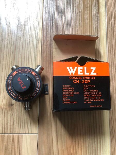 WELZ ウエルツ 旧 第一電波 CH-20P 同軸 切替器 N型接栓 元箱付