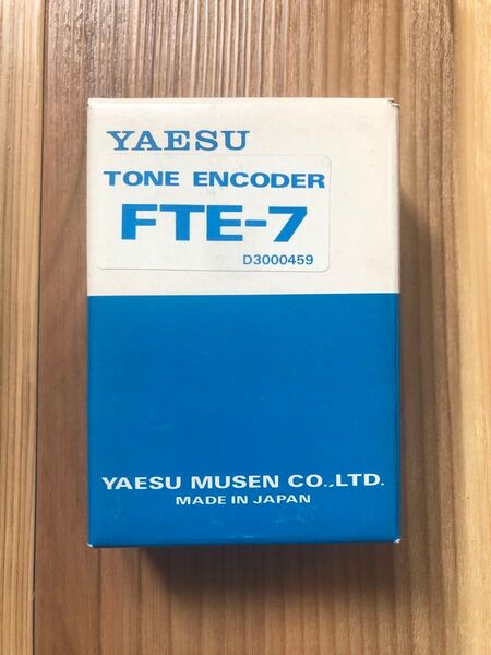 YAESU ヤエス FTE-7 トーン エンコーダー ユニット 元箱 取説付 未使用 FT-767 SX GX 希少品