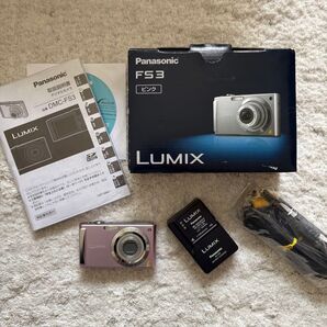 美品【動作確認済】Panasonic パナソニック LUMIX ルミックス DMC-FS3 レトロコンデジ PINK ピンク