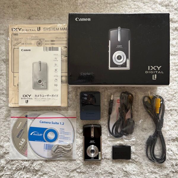 希少品【動作確認済】Canon キャノン IXY イクシー DIGITAL L PC1060 レトロコンデジ ブラック