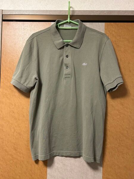 LACOSTE ポロシャツ カーキグリーン メンズ サイズ4 ラコステ