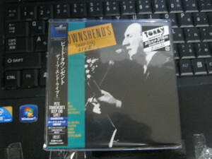 PETE TOWNSHEND ピート・タウンゼント / DEEP END LIVE! ディープ・エンド・ライヴ! 帯付紙ジャケCD レア THE WHO ザ・フー