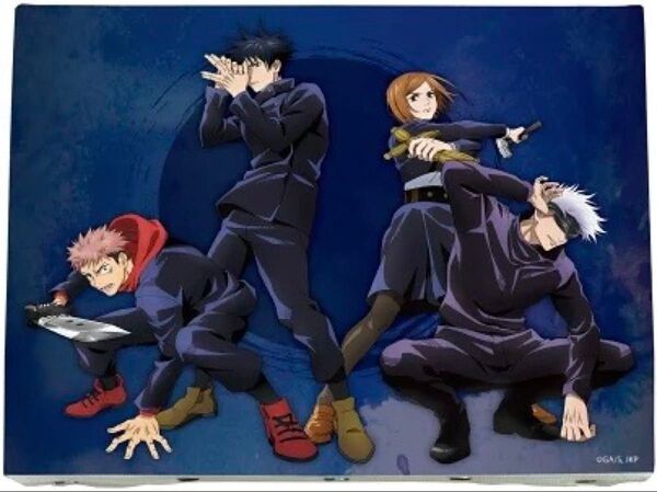 【新品・未開封】 呪術廻戦キャンバスアート 虎杖悠仁&伏黒恵&釘崎野薔薇&五条悟