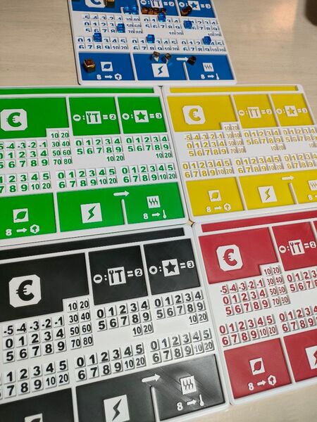 テラフォーミングマーズ 個人ボード 5枚セット ボードゲーム アクセサリー インサート