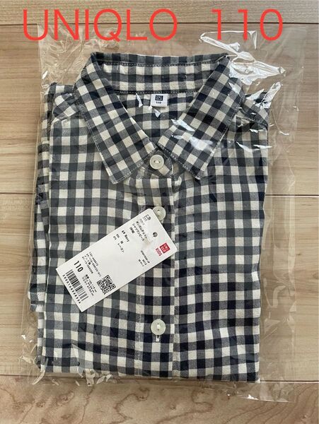 新品 GIRLS ギンガムチェックシャツワンピース(半袖)