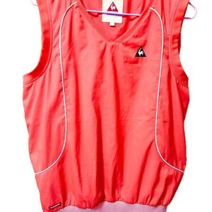 ゴルフウェア ルコック le coq sportif(ルコック)ナイロンベスト 裏メッシュ ゴルフ Vネック M