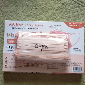 5月27日まで出品 アプリコット レギュラーサイズマスク 51枚入り
