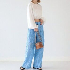 新品未使用 Ray BEAMS シアー ジャカード パンツ レディース 0