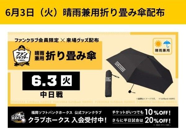 6月3日(火) 福岡ソフトバンクホークス vs中日ドラゴンズ 入場券引換券 2枚