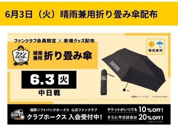 6月3日(火) 福岡ソフトバンクホークス vs中日ドラゴンズ 入場券引換券 2枚②