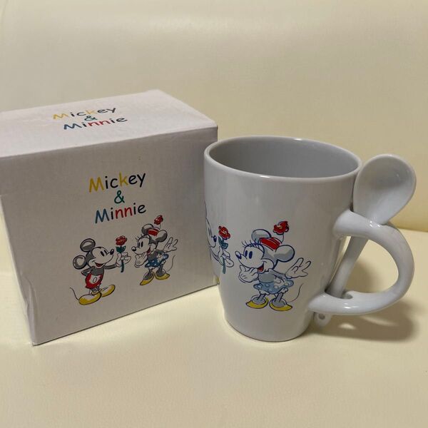 Mickey & Minnie マグカップ スプーン付き