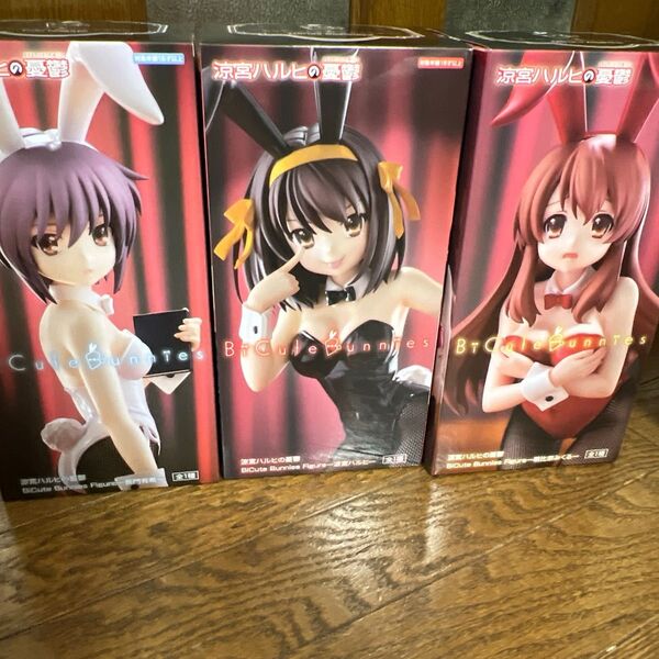 涼宮ハルヒの憂鬱 フィギュア3点セット