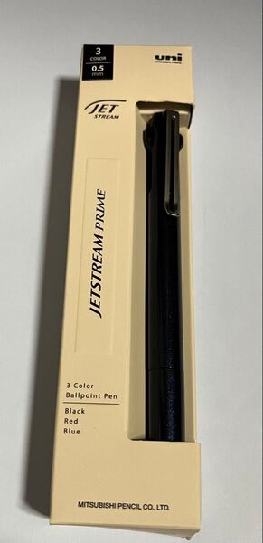 新品 ジェットストリームプライム 3色ボールペン ダークネイビー 0.5mm