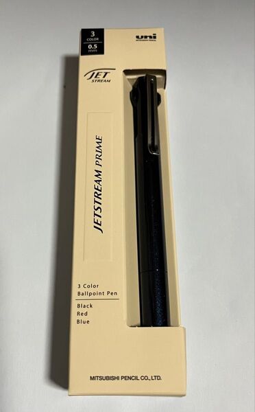 新品 ジェットストリームプライム 3色ボールペン ダークネイビー 0.5mm