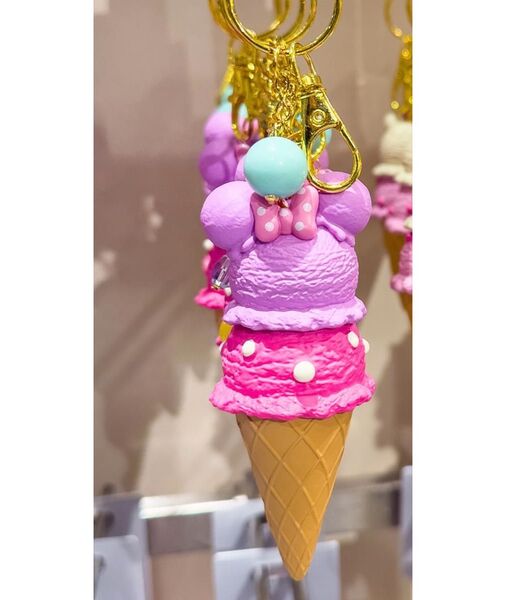 ディズニー ミニー アイスクリーム キーチェーン