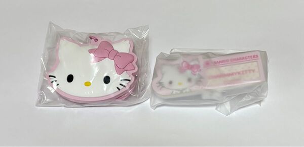 ラバーミラーキーホルダー 名札バッジ チャーミキティ