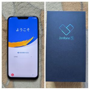 【美品、国内版simフリー】ZenFone 5 6.2”(ZE620KL) 64GB ミッドナイトブルー